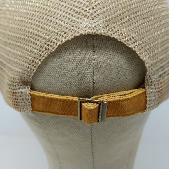 Cheeky's Junkie Women's Slideback Hat Tan Yellow Adjustable Distressed - Picture 8 of 11